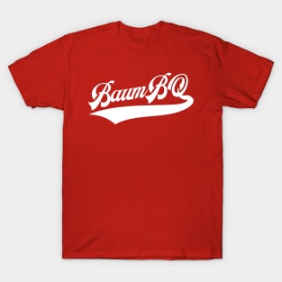 BaumBQ White Script T-Shirt